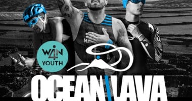 Más de 500 triatletas tomaron parte de la 11 edición de la Ocean Lava, en la que Nicholas Ward y Lydia Dant resultaron ganadores.