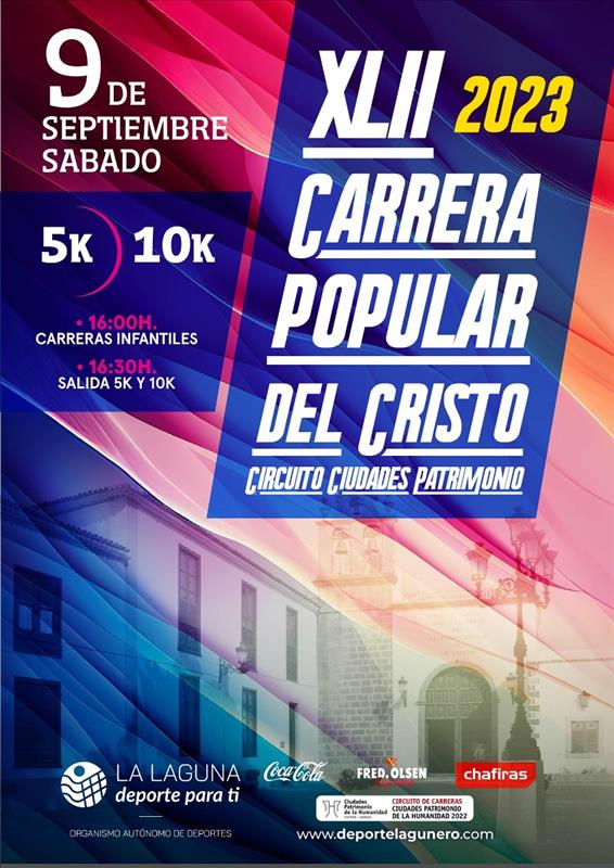 La emoción y la adrenalina llenarán nuevamente las calles de La Laguna con la próxima edición de la XLII Carrera Popular de El Cristo