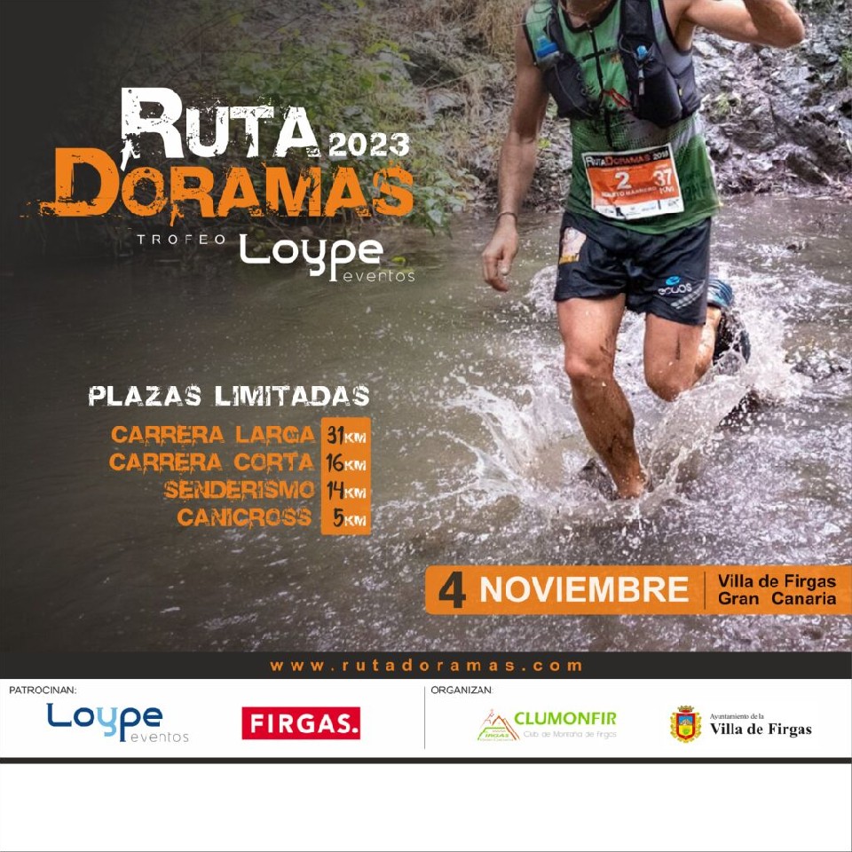 La Ruta Doramas Trofeo Loype Eventos 2023, una de las carreras de trail más esperadas del año que se celebrará en Firgas.