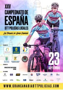 El 23 de septiembre de 2023, Las Palmas de Gran Canaria será el escenario del XXV Campeonato de España BTT para Policías Locales