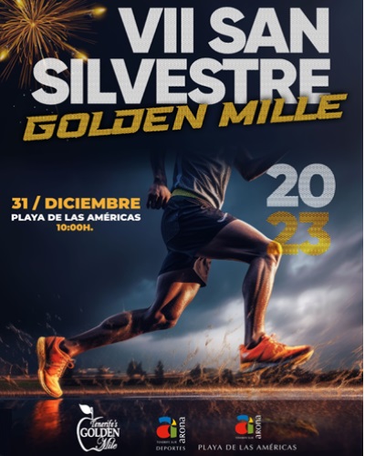 La VII edición de la San Silvestre Golden Mile Playa de las Américas está a punto de llegar, organizada por el OAD Ayuntamiento de Arona.