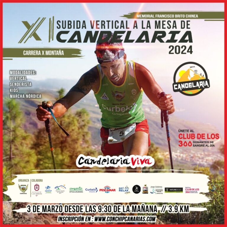 La 11 Subida Vertical a La Mesa de Candelaria 2024 se acerca, y los amantes del trail ya esperan este desafío en Candelaria, Tenerife.