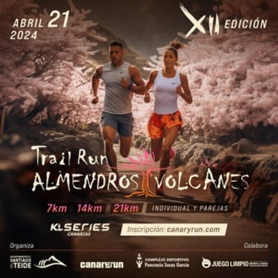 El emocionante XII Trail Almendros y Volcanes está programado para llevarse a cabo el domingo 21 de abril de 2024.