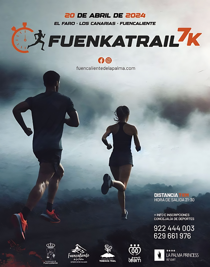 La Fuenkatrail 7K se celebrará el próximo 20 de abril en varios municipios de La Palma. Este mítico evento vuelve tras 5 años de ausencia.