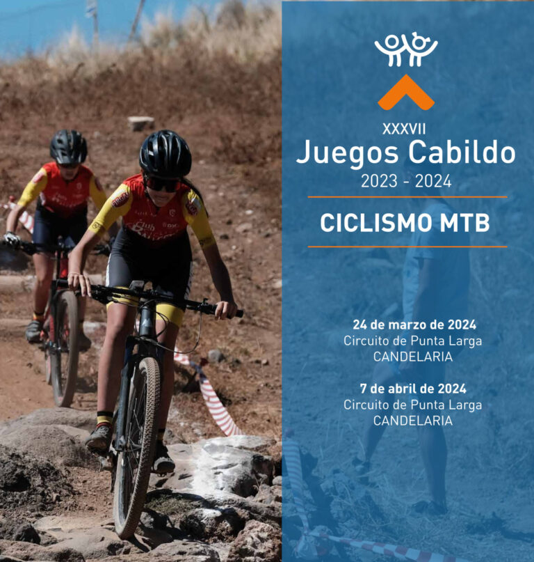 La modalidad de ciclismo MTB regresa a los XXXVII Juegos Cabildo este el domingo 24 de marzo en el circuito de Punta Larga, en Candelaria.