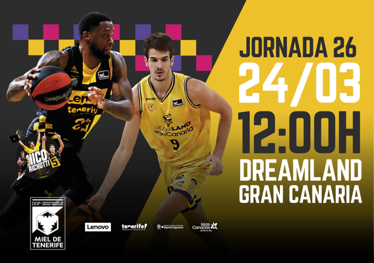 El pasado 24 de marzo se celebró el derbi canario de baloncesto, enfrentando al Lenovo Tenerife y al Dreamland Gran Canaria. 