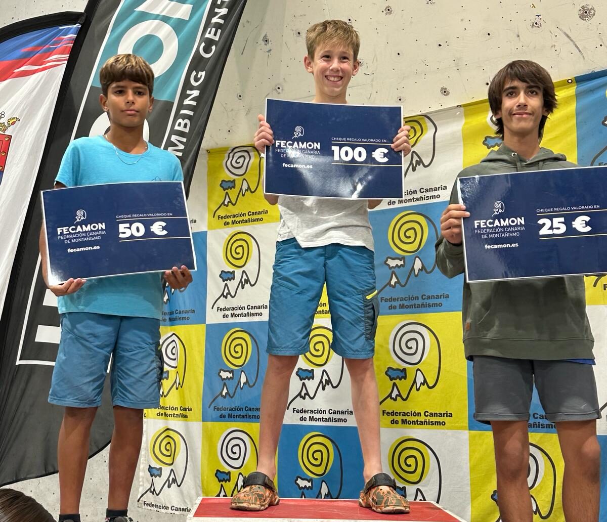 Félix Førrisdhl , de tan solo 13 años de edad se proclamó, un año más, campeón de Canarias 2024, de escalada en bloque.