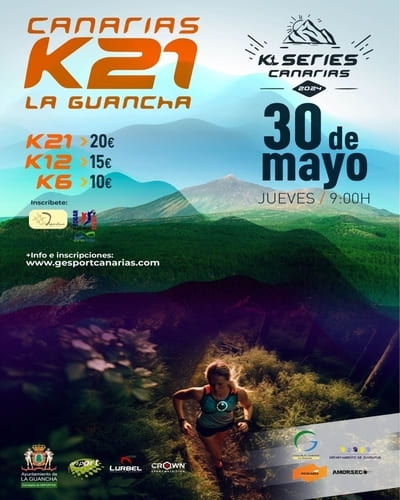 K21 La Guancha 2024 es una carrera por montaña que promete desafiar a los amantes del running el próximo 30 de mayo de 2024.