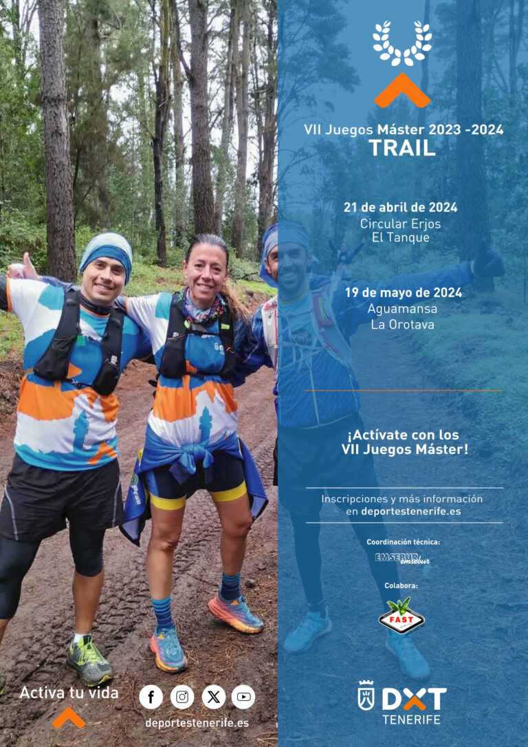 El próximo domingo, 21 de abril, se celebrará en el municipio de El Tanque la primera jornada de Trail Juegos Máster en esta su 7ª edición.