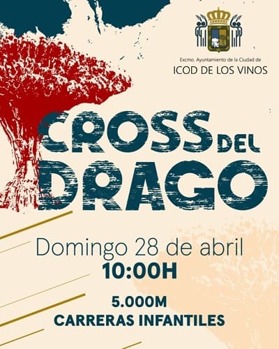 Icod de los Vinos, en Tenerife, será el lugar de celebración del Cross Ciudad del Drago 2024 el próximo 28 de abril a partir de las 10:00h.