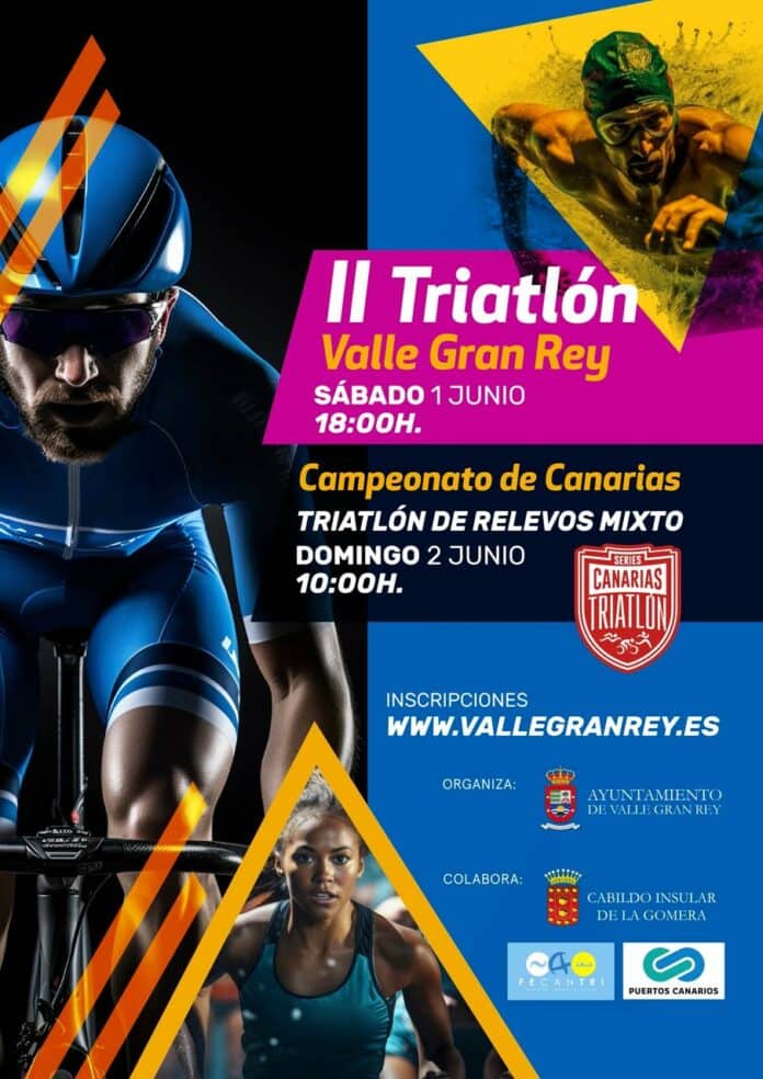 Valle Gran Rey se convierte en el centro del triatlón con lel II Triatlón Sprint y el Cto de Canarias de Triatlón de Relevos Mixtos.