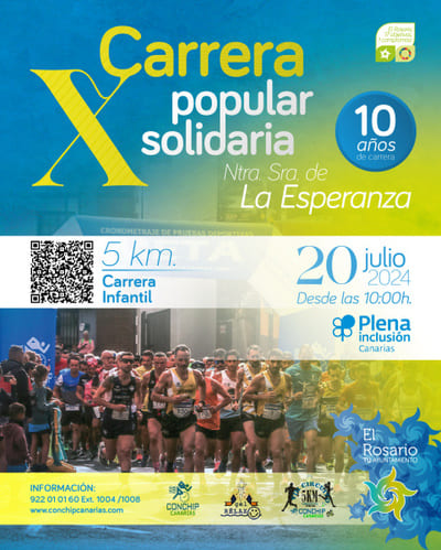 El 20 de julio El Rosario será el escenario de la décima edición de la Carrera Popular Ntra. Sra. de la Esperanza..