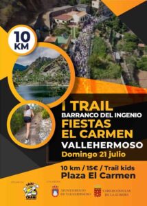 El próximo domingo 21 de julio, Vallehermoso será el escenario de la primera edición del Trail Barranco del Ingenio.