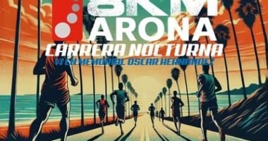 El 21 de septiembre, las calles de Arona se llenarán para la sexta edición de la Carrera Nocturna Arona Casco 8K.