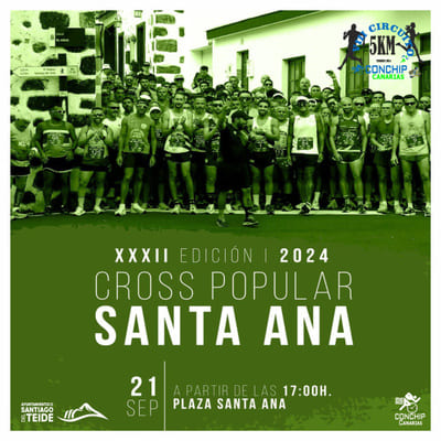 El próximo sábado 21, Tamaimo, en el sur de Tenerife, se vestirá de fiesta para acoger la XXXII edición del Cross de Santa Ana.