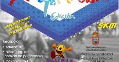 El próximo domingo 1 de diciembre, Granadilla de Abona será el escenario de la 1ª Carrera Popular e Inclusiva Granadilla de Abona