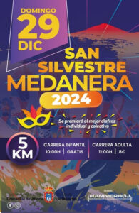 El 29 de diciembre El Médano, en Granadilla de Abona, se vestirá de fiesta para recibir la XII San Silvestre Medanera.