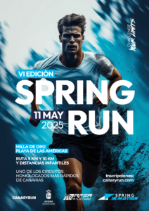 El domingo 11 de mayo de 2025, Playa de Las Américas, en Santa Cruz de Tenerife, será el escenario de la VI Spring Run