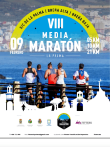 El próximo domingo 9 de febrero de 2025, Santa Cruz de La Palma será el escenario de la VIII Media Maratón La Palma