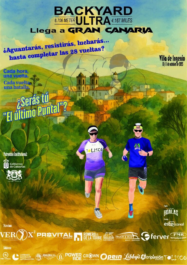 Ingenio acogerá la Gran Canaria Backyard Ultra – El Último Puntal, un evento deportivoque se celebrará los días 10 y 11 de octubre.