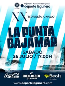 Regresa la XX Travesía a Nado La Punta - Bajamar, organizada por el Organismo Autónomo de Deportes de La Laguna.