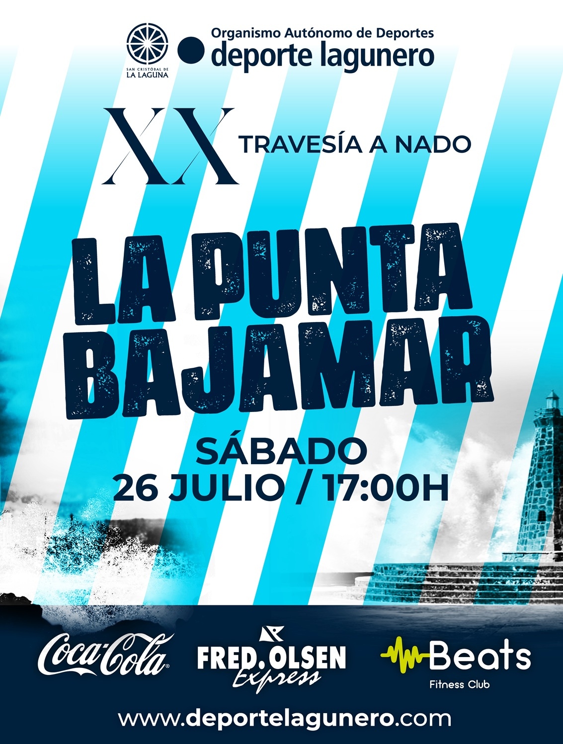 Regresa la XX Travesía a Nado La Punta - Bajamar, organizada por el Organismo Autónomo de Deportes de La Laguna.