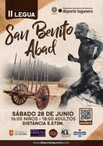 La ciudad de San Cristóbal de La Laguna acogerá el próximo sábado 28 de junio de 2025 la II Legua de San Benito Abad