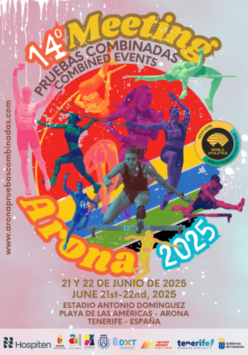 El atletismo vuelve a ser protagonista en Tenerife con la celebración del 14º Meeting Internacional de Pruebas Combinadas Arona 2025