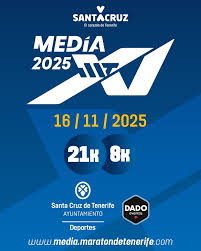 El domingo 16 de noviembre de 2025, las calles de Santa Cruz de Tenerife volverán a llenarse de energía con la XI Media Maratón de Santa Cruz