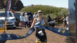 Los triatletas Thomas Steger y Mia Leadbeater se coronan en el IV KOS XTREME TRIATHLON de La Palma, del pasado fin de semana.