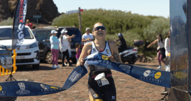 Los triatletas Thomas Steger y Mia Leadbeater se coronan en el IV KOS XTREME TRIATHLON de La Palma, del pasado fin de semana.