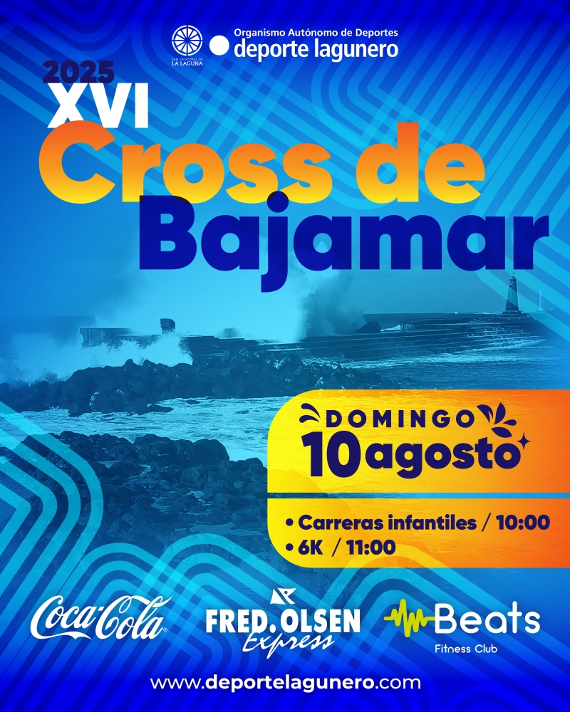 El XVI Cross de Bajamar 2025 se celebrará el próximo domingo 10 de agosto, consolidándose como una de las citas más esperadas del verano