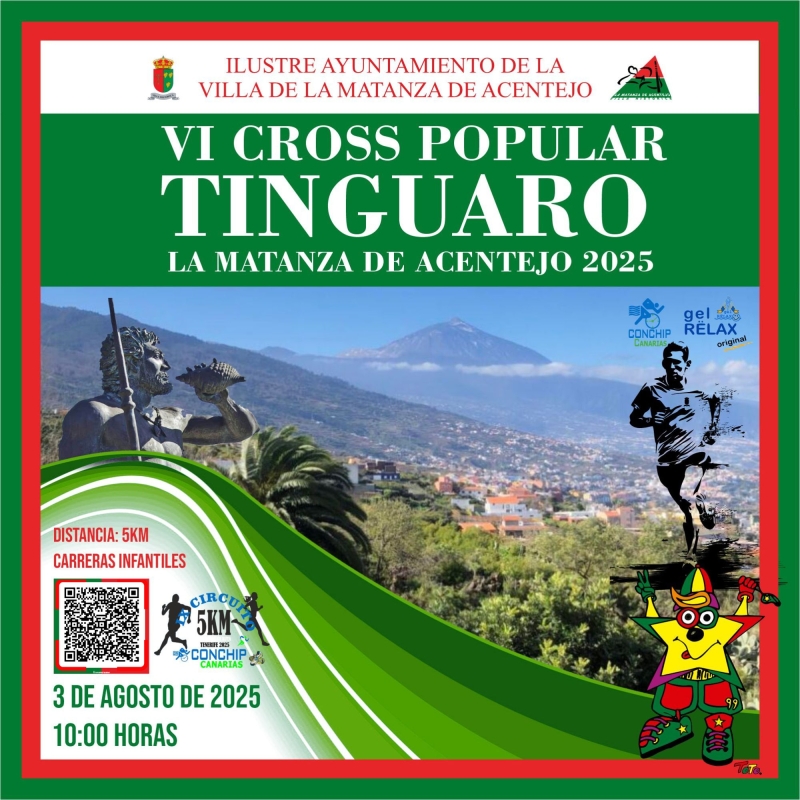 La Matanza de Acentejo se llenarán de corredores, emoción y ambiente familiar con la celebración del VI Cross Popular Tinguaro