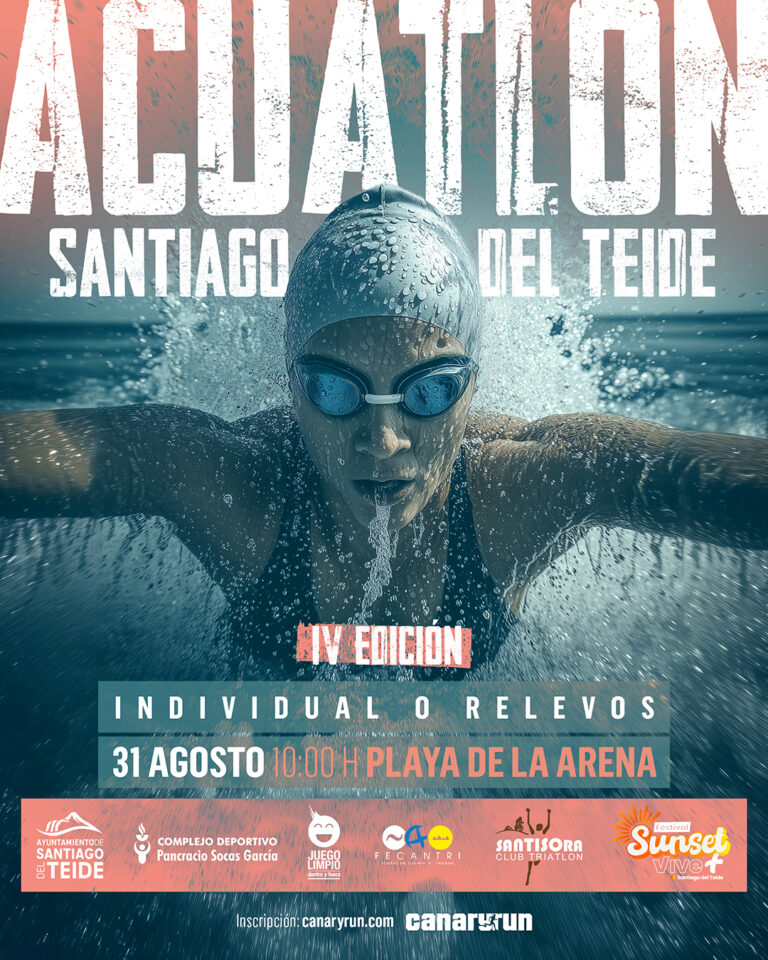 El deporte vuelve a ser protagonista en el municipio de Santiago del Teide con la celebración de la IV edición del Acuatlón Santiago del Teid