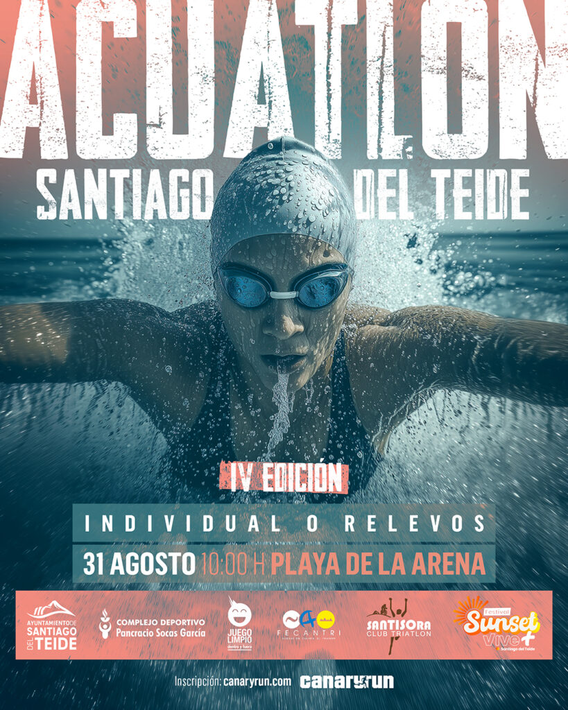 El deporte vuelve a ser protagonista en el municipio de Santiago del Teide con la celebración de la IV edición del Acuatlón Santiago del Teid