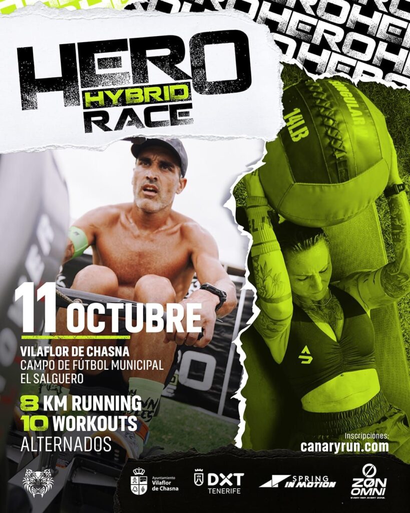 La HERO HYBRID RACE VILAFLOR DE CHASNA 2025 se celebrará el próximo sábado 11 de octubre a las 9:00 AM en Vilaflor de Chasna