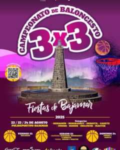 Uno de los eventos deportivos más esperados del verano: el Campeonato de Baloncesto 3x3 Fiestas de Bajamar 2025.