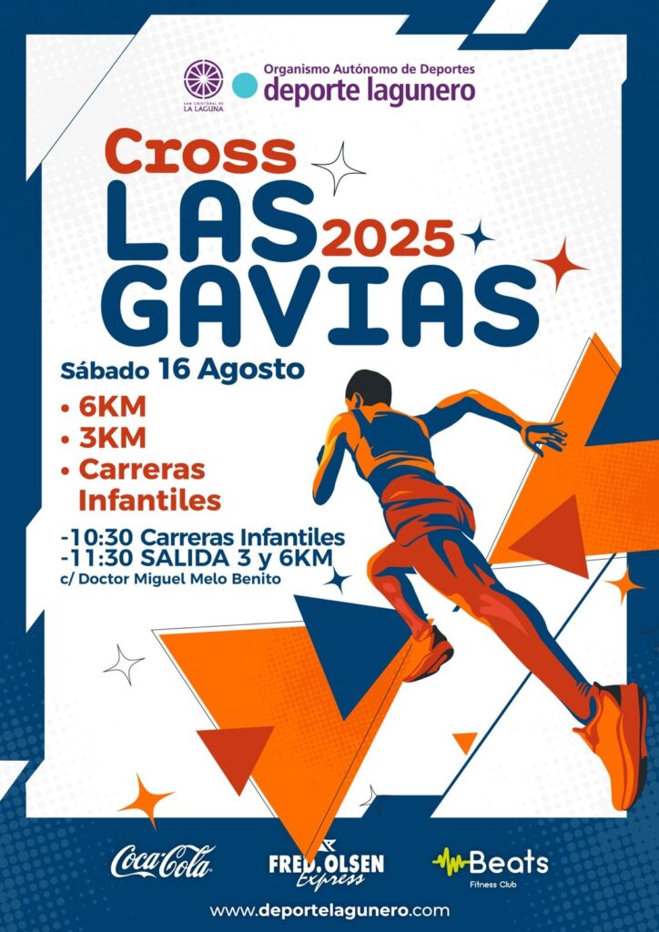 El próximo sábado 16 de agosto de 2025, el barrio lagunero de Las Gavias vivirá la primera edición del Cross Las Gavias