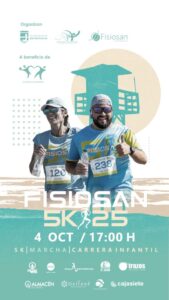 El sábado 4 de octubre se celebrará una nueva edición de la Fisiosan 5K, evento que combina deporte, convivencia y solidaridad