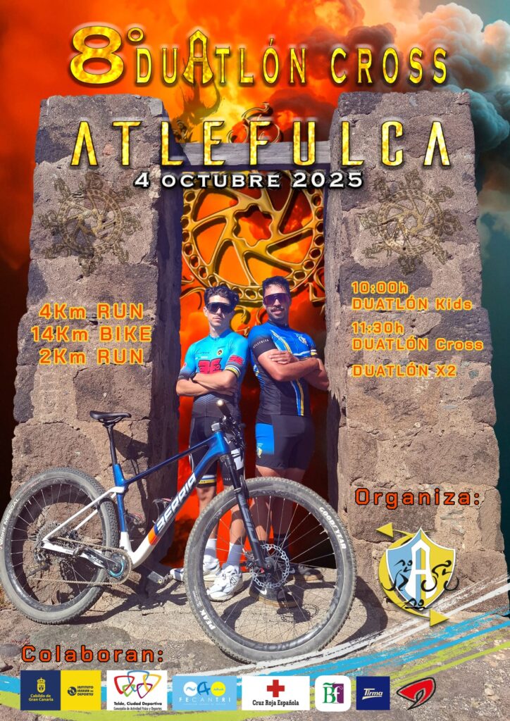 el Barranco Real de Telde se vestirá de deporte, naturaleza y pasión con la celebración de la VIII edición del Duatlón Cross Atlefulca
