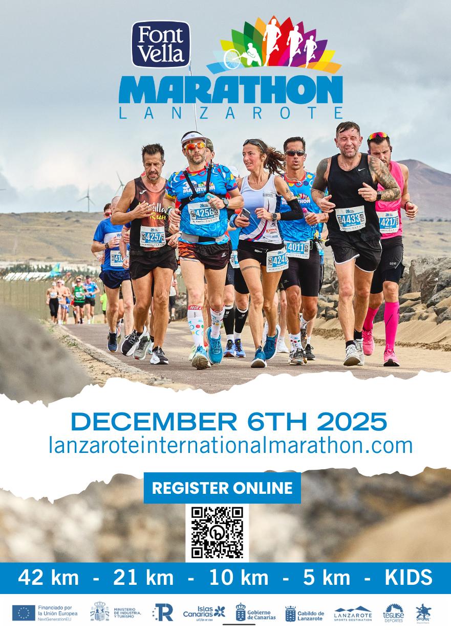Lanzarote volverá a llenarse de zapatillas, energía y sonrisas con una nueva edición del Font Vella Lanzarote International Marathon