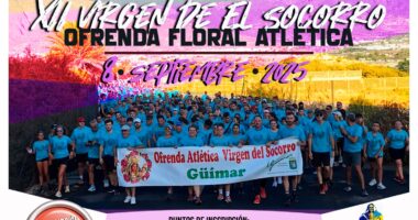 Güímar acogerá una de las actividades más especiales del calendario del municipio: la XII Ofrenda Floral Atlética Virgen del Socorro