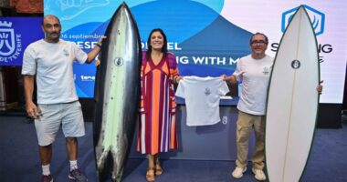 Tenerife acoge la presentación oficial de ‘Surfing With Me’, el proyecto que transforma residuos en conciencia a través del surf