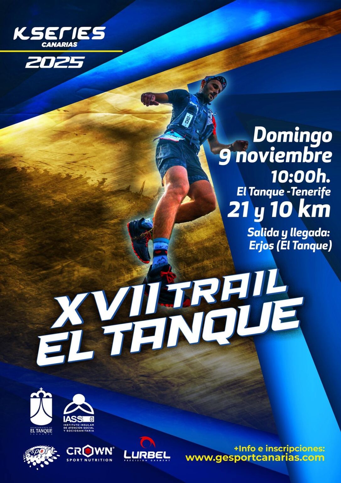 El municipio de El Tanque, en la isla de Tenerife, acogerá la XVII edición del Trail El Tanque, El próximo domingo 9 de noviembre.