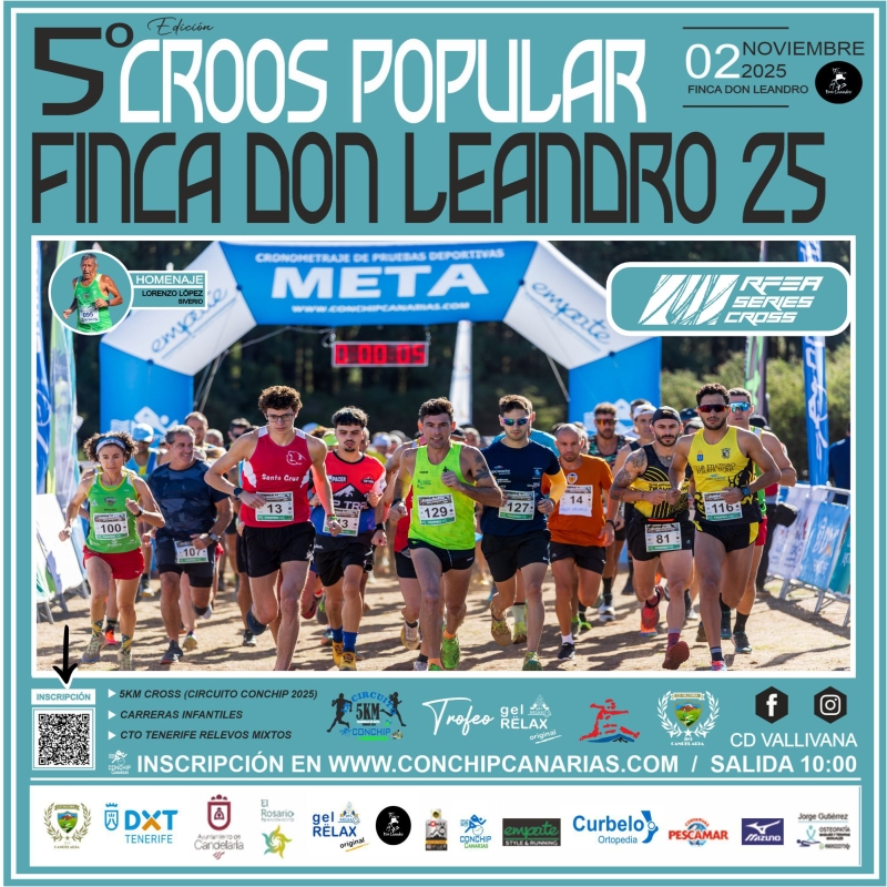 El atletismo popular tiene una nueva cita en el calendario canario con la celebración del V Cross Popular Finca Don Leandro.