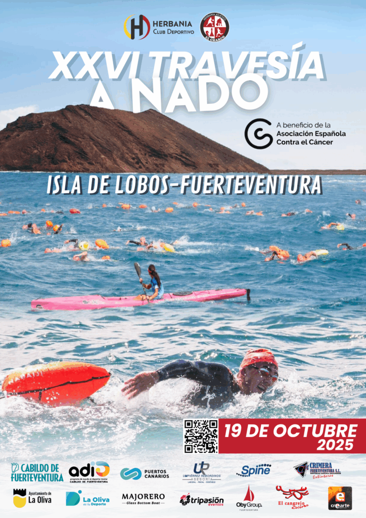 Fuerteventura e Isla de Lobos volverán disfrutar con la celebración de la XXVI Travesía a Nado “Isla de Lobos – Isla de Fuerteventura.