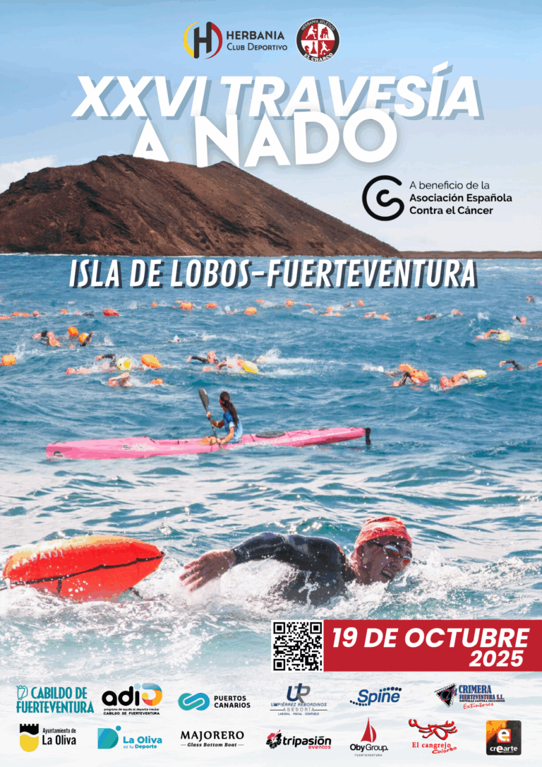 Fuerteventura e Isla de Lobos volverán disfrutar con la celebración de la XXVI Travesía a Nado “Isla de Lobos – Isla de Fuerteventura.