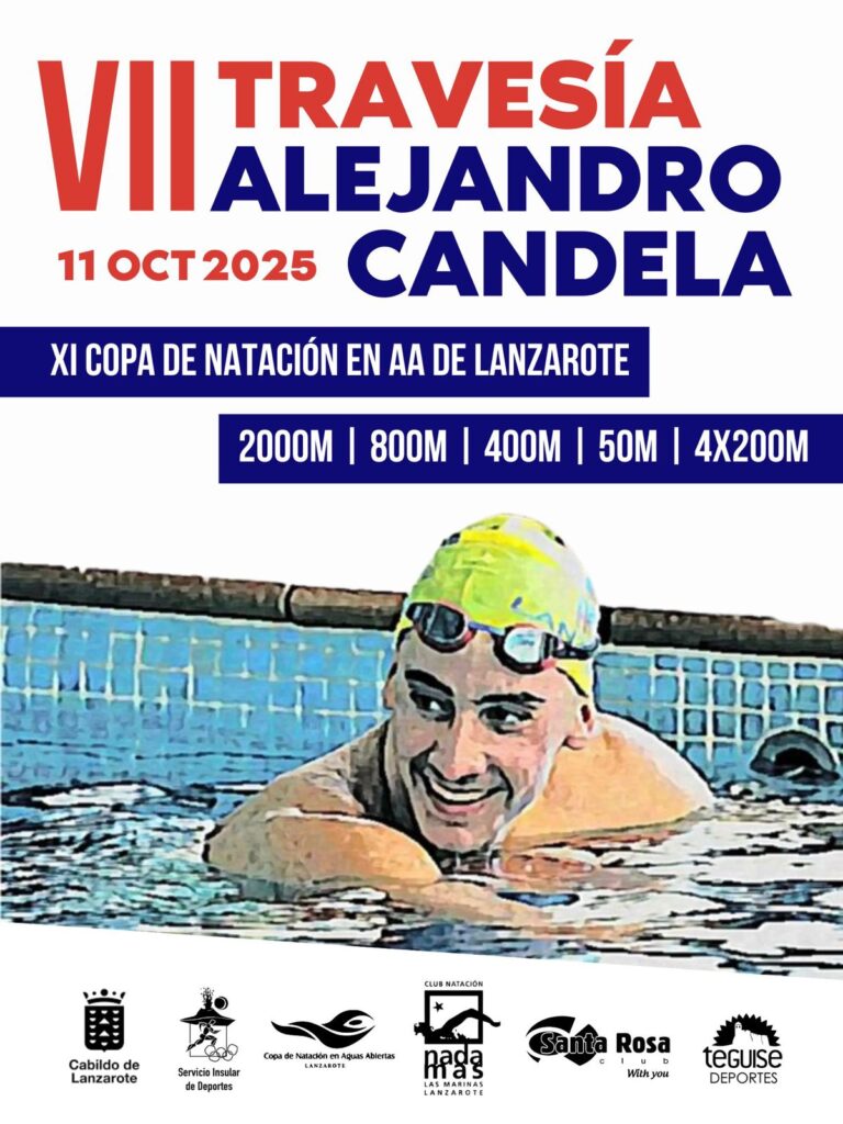 Lanzarote vivirá una nueva edición de una de sus travesías a nado más emotivas y especiales: la VII Travesía Alejandro Candela