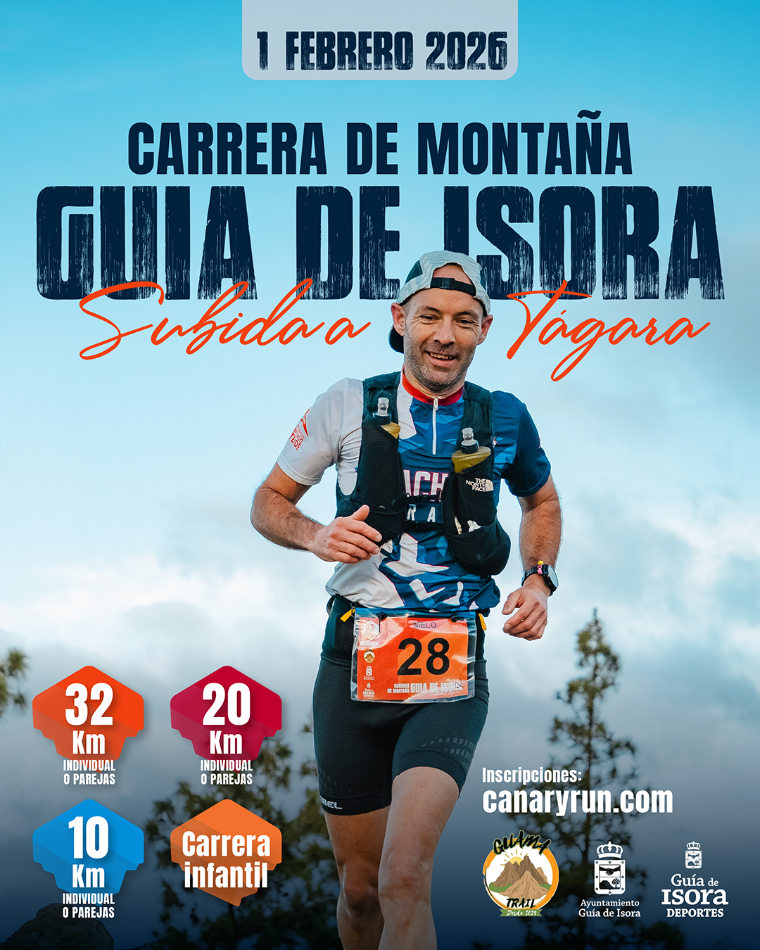 La Carrera de Montaña Guía de Isora 2026 ya tiene fecha y abre inscripciones desde el 1 de octubre de 2025.