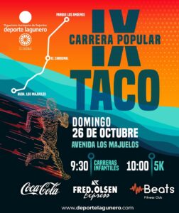 La IX Carrera Popular de Taco ya calienta motores. Este próximo domingo 26 de octubre de 2025, en el barrio de Taco.
